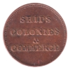 Image 2 : BR# 997 PE-10-19 Ships Colonies & Commerce Token PEI Canada