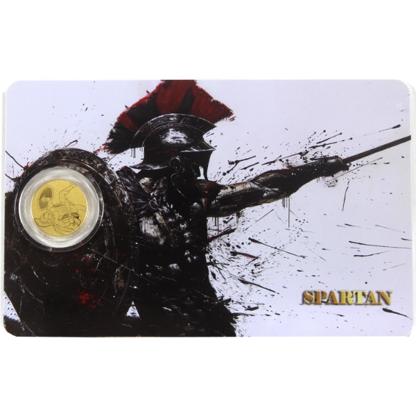 1/1000oz Liberia 2026 $12 Spartan .9999 Fine Gold Coin (Tax Exempt) — image 48