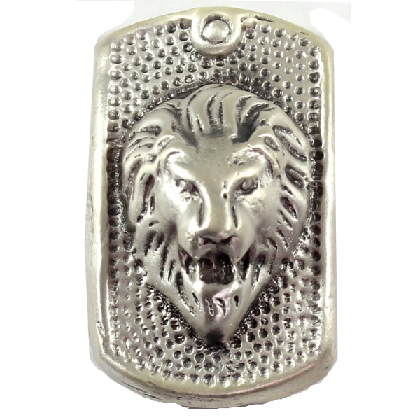 2.5oz Bison Bullion Lion Head - Pride of the Prairie .999 Fine Silver Art Bar (Tax Exempt)