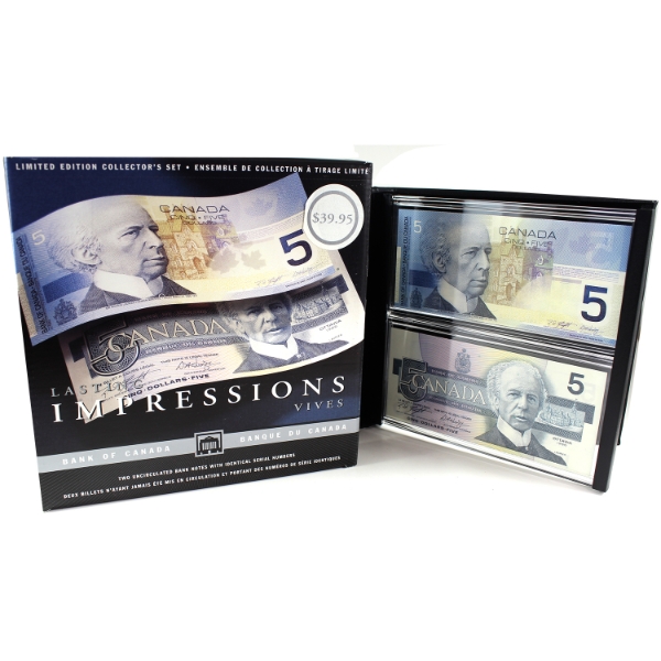 $5 Lasting Impression Set Issued by the Bank of Canada