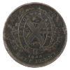 Image 1 : CH# PC-1B1 1844 Province of Canada Bank of Montreal Half Penny Tall Trees Bank Token