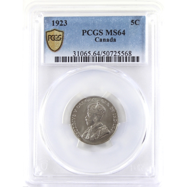 5-cent 1923 PCGS MS64