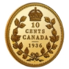 Image 4 : 2021 Gold 1oz. 1936 Dot 10 Cents Pure Gold Coin issued by the RCM (Tax Exempt)