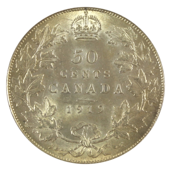 50-cent 1919 AU58