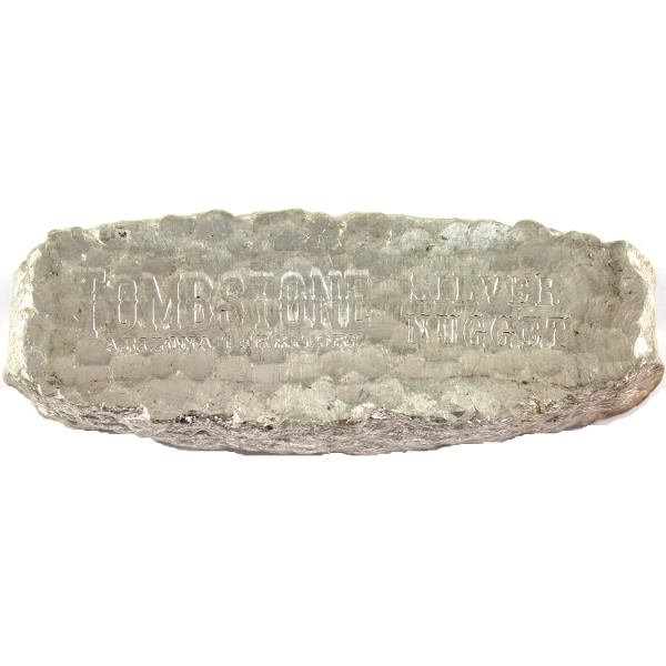 10oz Tombstone Arizona, Scottsdale Mint .999 Fine Silver Nugget (Tax Exempt)