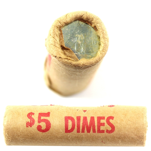10-cent 1968 Silver Roll of 50pcs