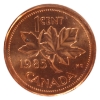 Image 2 : 1-cent 1985 Pointed 5 ICCS MS66 Red