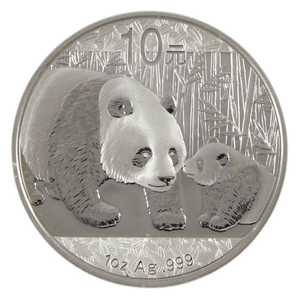 1oz China 2011 10 Yuan Panda .999 Fine Silver Round (Tax Exempt)