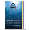 Image 1 : 2018 Sharks in Canadian Waters Uncut Press Sheet of 5 Strips of Stamps