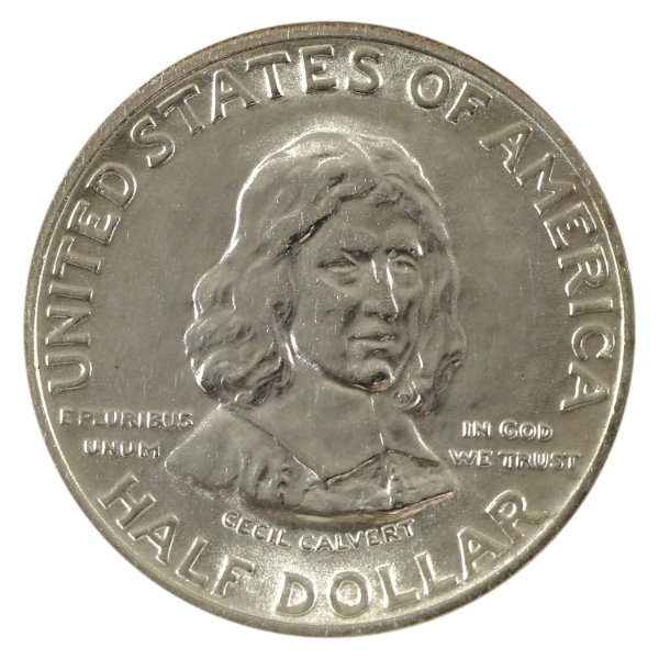 USA Silver 1934 Maryland Tercentenary Half Dollar GEM Brilliant UNC