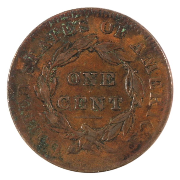 USA 1834 1-cent Small 8 M. Rev