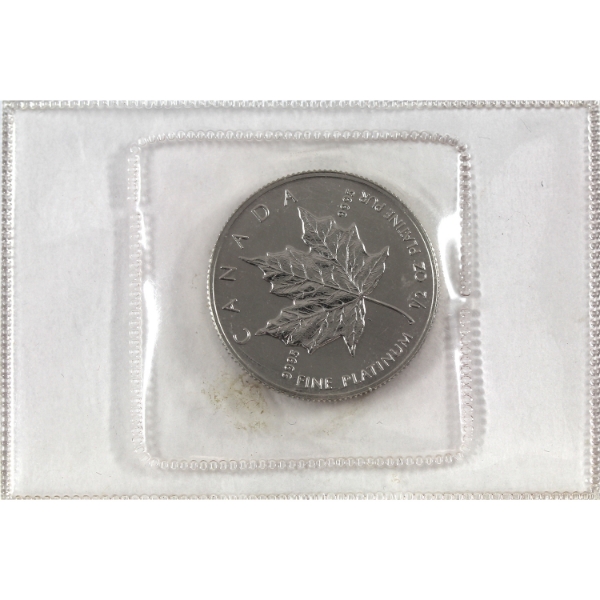 1988 Platinum $20 PML 1/2oz .9995 Fine Platinum Coin (Tax Exempt)