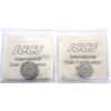 Image 2 : Great Britain Silver 1937 3 Pence & 6 Pence ICCS MS63 & MS64