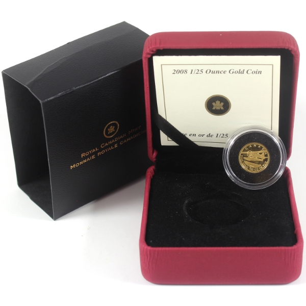2008 50-cent de Havilland Beaver 1/25oz .9999 Pure Gold Coin (Tax Exempt)