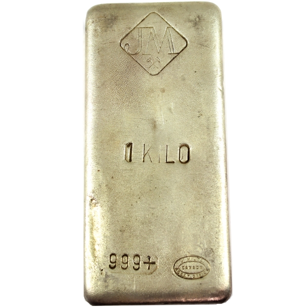Kilo Johnson Matthey Canada .999+ Silver Bar. Mintage of <25! (Tax Exempt)