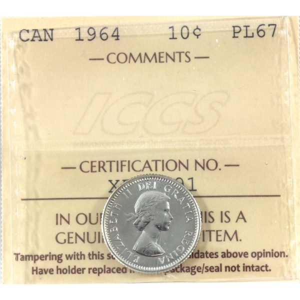 10-cent 1964 ICCS PL67