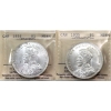 Image 1 : Silver $1 1935 & 1936 ICCS MS64. 2pcs. 