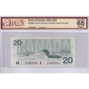 Image 1 : BC-58b-ii 1991 $20 BCS Gem UNC65 Original Bonin-Thiessen, No Back Position Number SN: EVC0030485