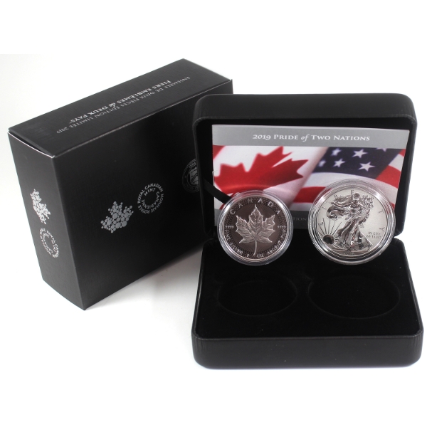 2019 The Pride of Two Nations 1oz Fine Silver Set (Tax Exempt)