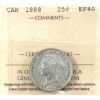 Image 1 : 25-cent 1888 ICCS EF40