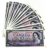 Image 1 : Group Lot of 18x 1954 $10 Bank of Canada Notes. 18pcs