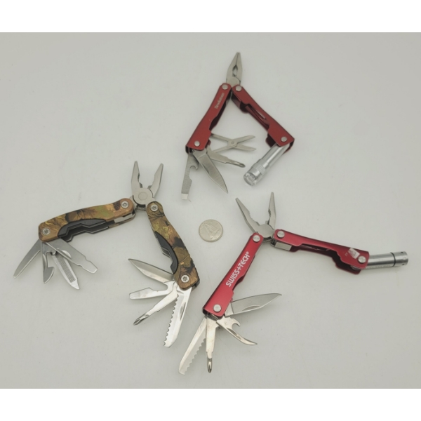 3 Mini Multi Knives with Flash Lites
