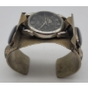 Image 6 : NAVAJO Tino Watch with Black Malachite Stones Metal Bracelet Cuff Possible Silver