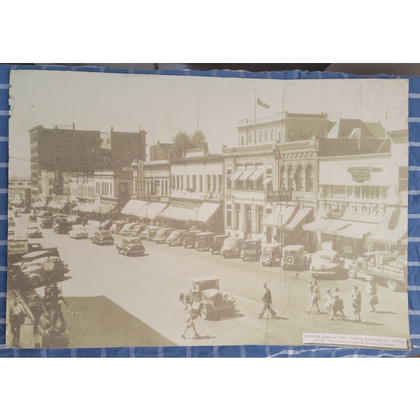 NEW WESTMINSTER Columbia Street Picture 33" x 23"