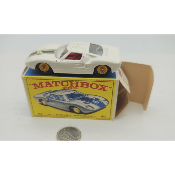MATCHBOX LESNEY #41 FORD GT RACER IN ORIGINAL BOX