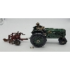 Image 1 : ANTIQUE 1930s ARCADE CAST IRON Oliver 70 Crop Row Farm Tractor and Arcade Oliver Farm Tractor imple