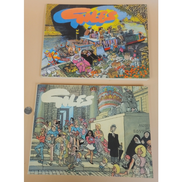 2 GILES CARTOON BOOKS 1983 & 1989