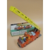 Image 2 : Tin Toy Friction Drive Japan FIRE ENGINE with RISING LADDER in ORIGINAL BOX very clean