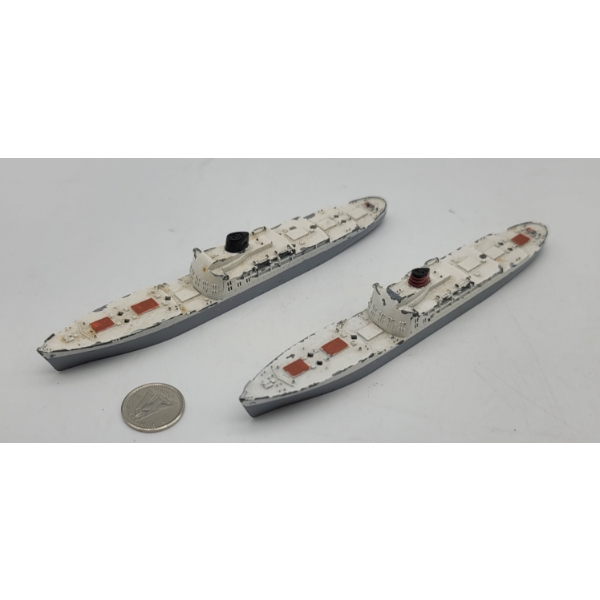 2 Tri-ang Minic Ships PORT BRISBANE & PORT AUCKLAND