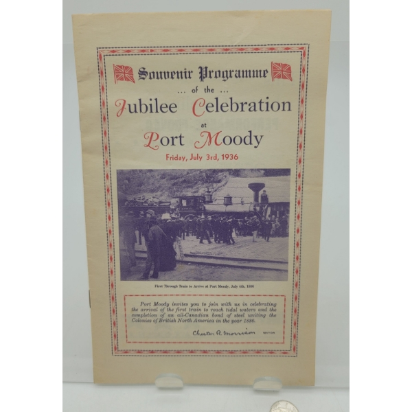 1936 PORT MOODY JUBILEE CELEBRATION PROGRAME