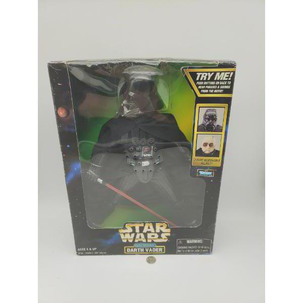 Large STAR WARS Talking Darth Vader Figure with Removable Helmet in Original Package