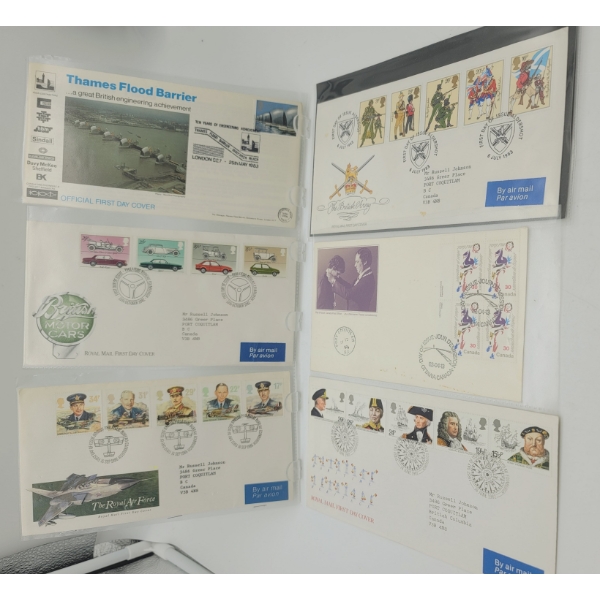 6 First Day Covers Great Britain Stamps