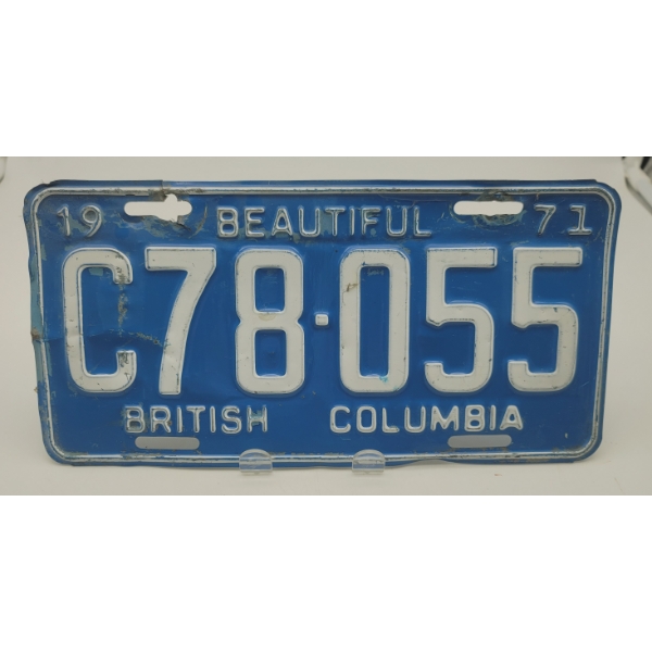 BEAUTIFUL BRITISH COLUMBIA LICENSE PLATE