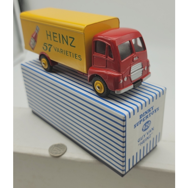 Dinky Toys Atlas GUY DELIVERY VAN HEINZ 57 TOMATO KETCHUP BOTTLE in Original Box
