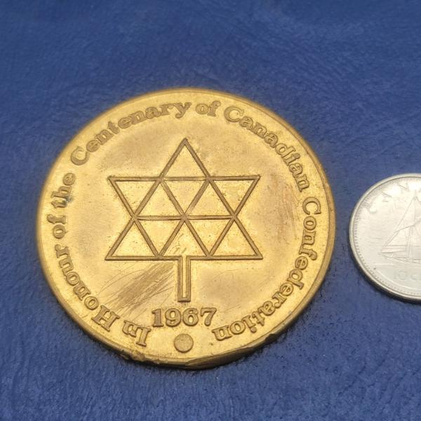 CANADA 1967 British Columbia Centenary of Confederation Coin 
