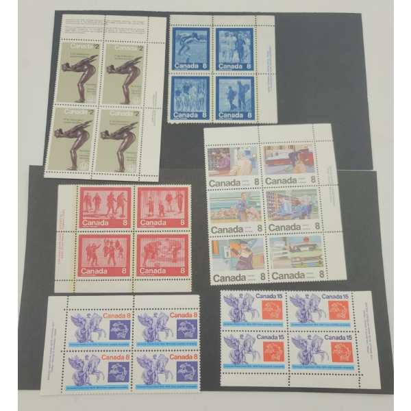 CANADA MINT STAMP BLOCKS