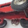 Image 4 : Vintage Arcade Toys Cast Iron Tractor with Rubber Balloon Wheels nice shape