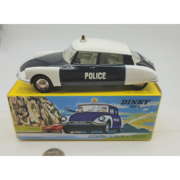 Dinky Toys Atlas CITROEN DS 19 POLICE CAR in Original Box 