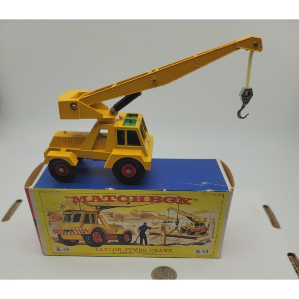 MATCHBOX LESNEY KING SIZE K14 TAYLOR JUMBO CRANE IN ORIGINAL BOX