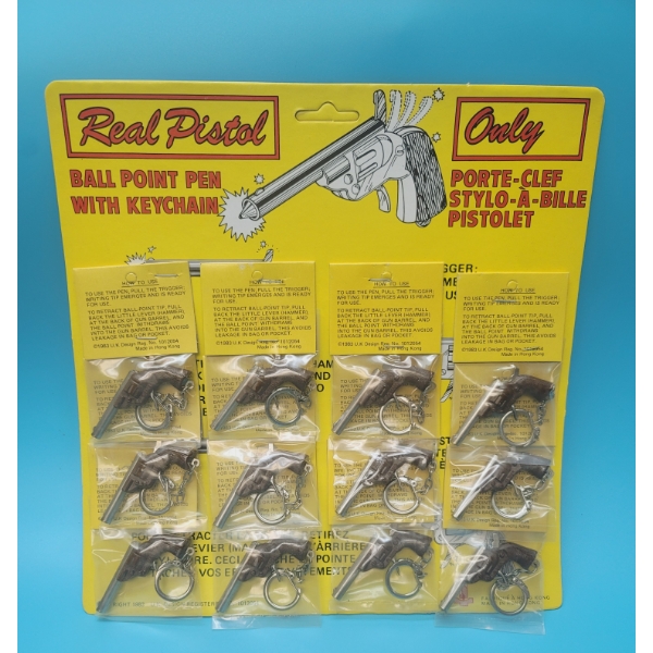 KEYRING STORE DISPLAY GUNS IN HOLSTERS