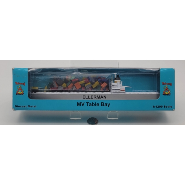 TRI-ANG MINIC SHIPS MV Table Bay Container Ship ELLERMAN Unopened in Original Box