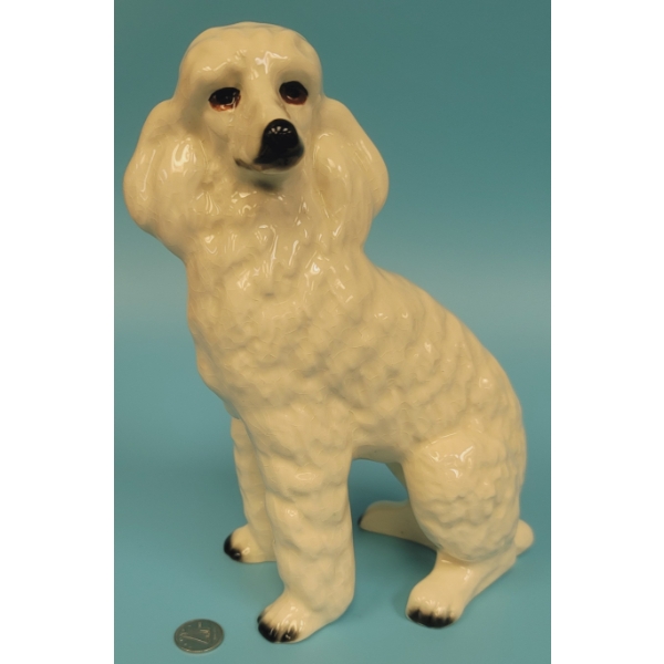 Vintage Ceramic 8" Poodle 