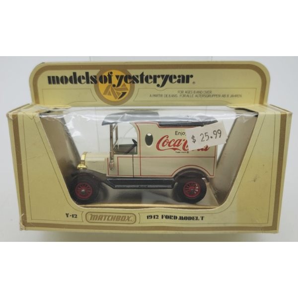 Models of Yesteryear COCA-COLA 1912 MODEL T FORD VAN in Original Box