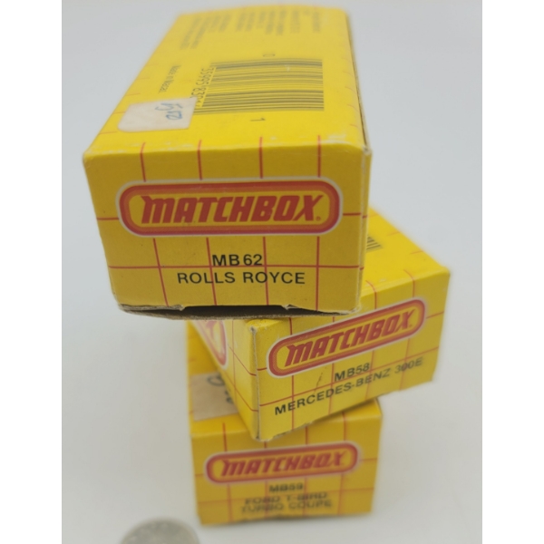 3 EMPTY Matchbox Vintage Vehicles BOXES