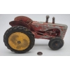 Image 1 : Red Cast Tractor with Wooden Wheels 
