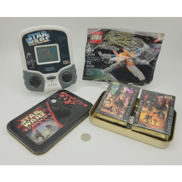 Assorted STAR WARS Items Lego Sealed, Working Game & Playing Cards Ltd Edition